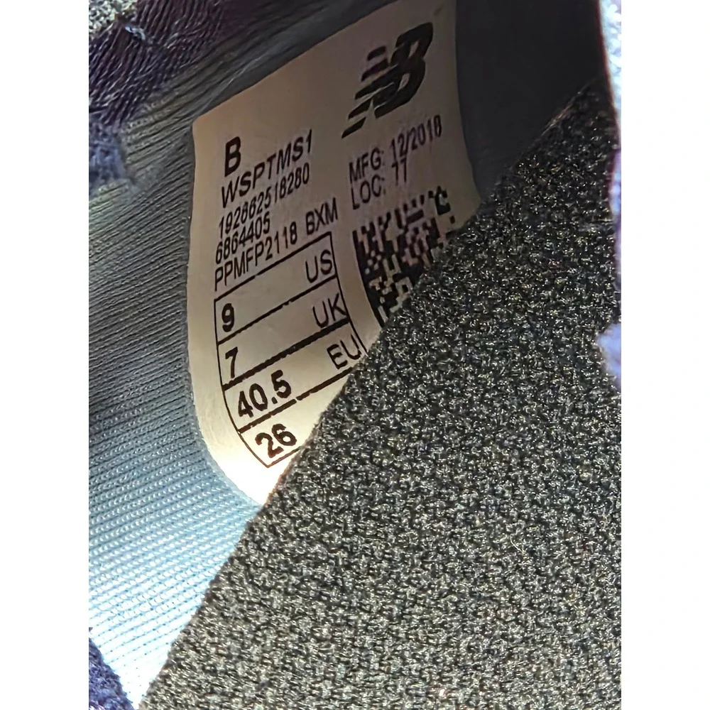 New Balance Fresh Foam Sport v1‎ Blue Purple Running Shoes WSPTMS1 Womens 9B